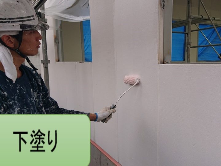 京都市　外壁塗装　施工の様子　l　 京都市　外壁塗装　屋根塗装　雨漏り　専門店　塗り達