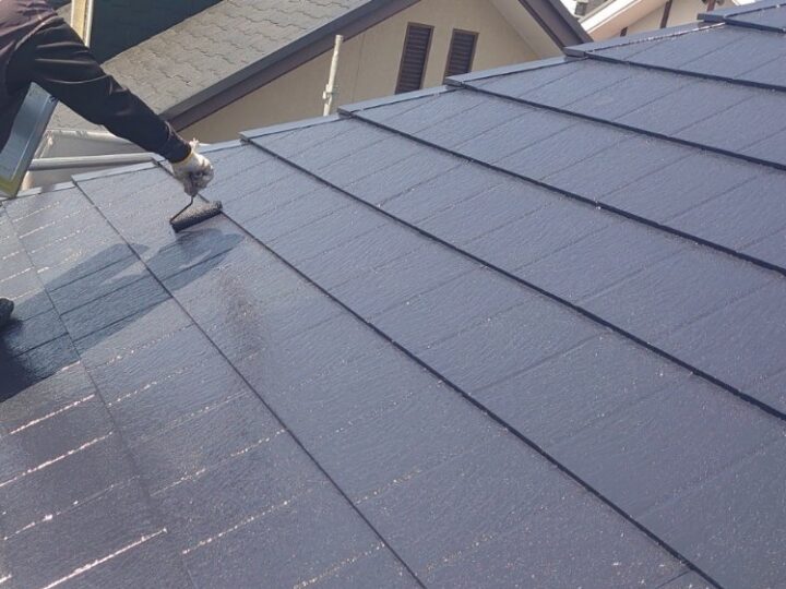 屋根　上塗り2回目　施工完了