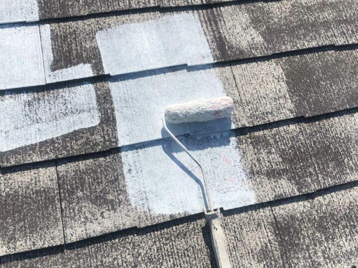屋根　下塗り１回目