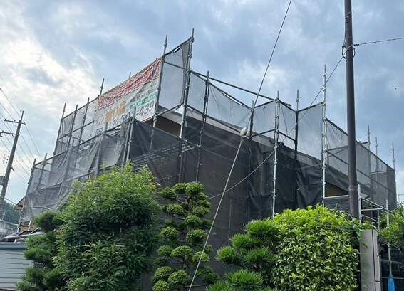 八幡市にて　外壁と屋根の塗装をお任せいただきました 施工前