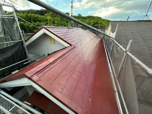 長岡京市にて　外壁・屋根塗装、バルコニーの防水工事をお任せいただきました