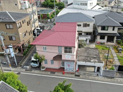 山科区にて外壁塗装と屋根のカバー工法させていただきました！