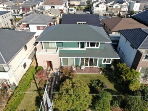 宇治市にて、屋根・外壁塗装、シーリング工事等を行いました。