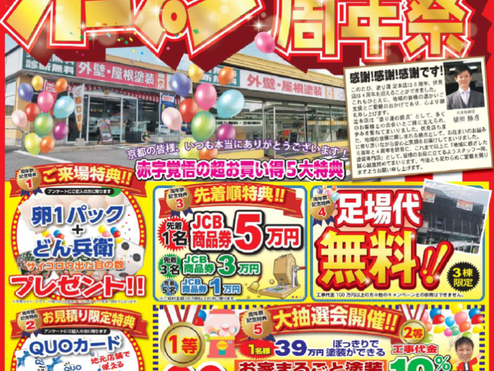 塗り達 京都チラシ(折り込み)表のサムネイル