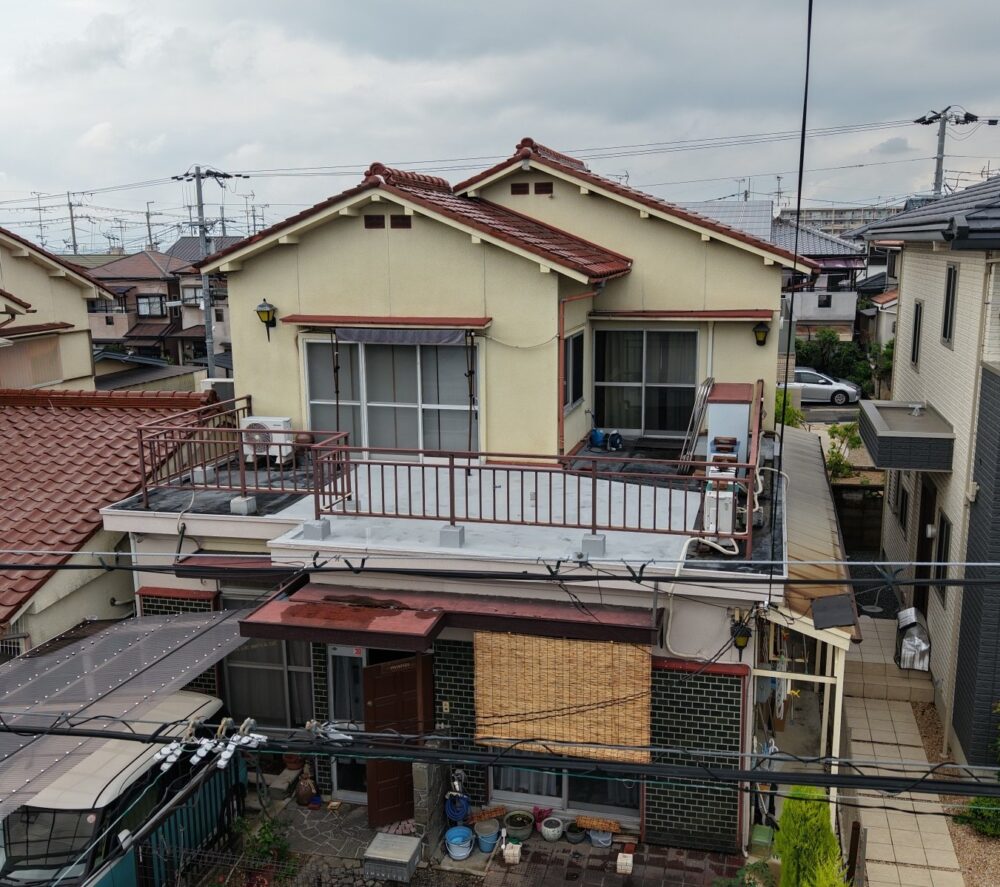 京都府宇治市にて外壁塗装・付帯部、防水工事、シール工事を施工させて頂きました! 施工前