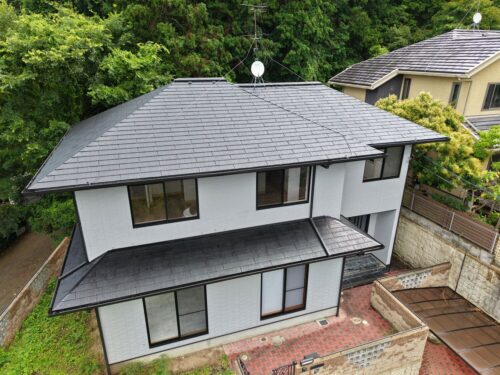 京都市山科区にて外壁・屋根塗装・付帯部、シール工事を施工させて頂きました!