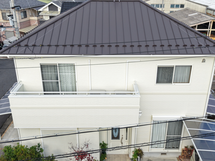 滋賀県栗東市にて外壁塗装・屋根工事をさせて頂きました。