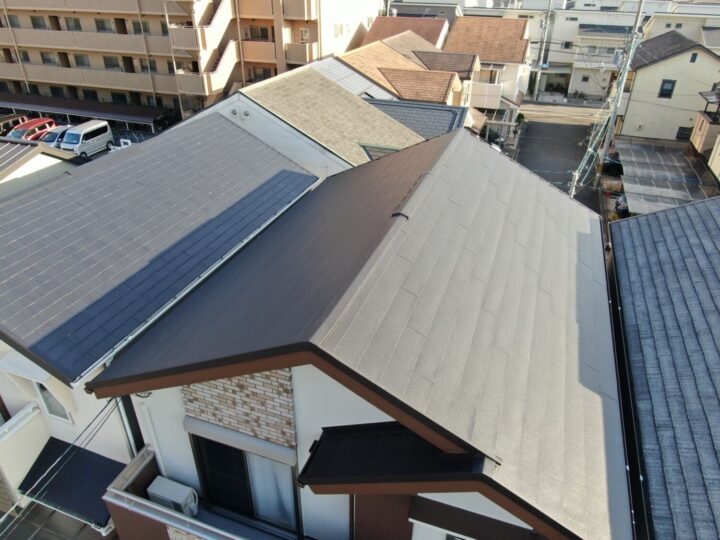 屋根 カバー工法工事 完了