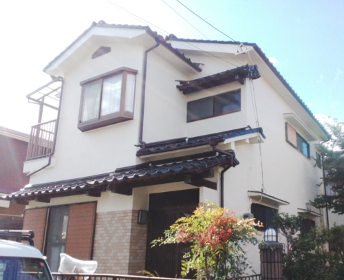 京都府八幡市にて　3回目の塗装！ひび割れが気になりご相談いただきました