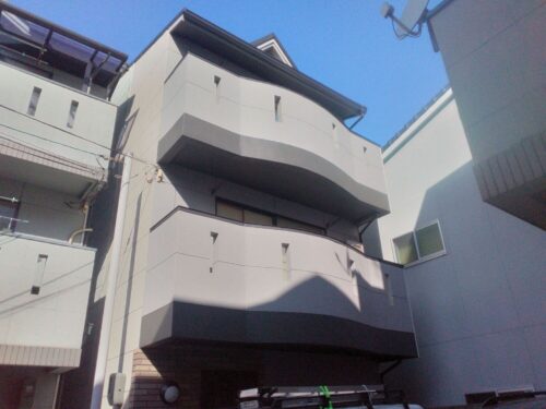京都市上京区にて　外壁塗装・屋根カバー工法工事をしました！