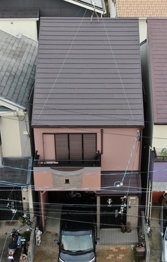 京都府城陽市にて　外壁塗装・スーパーガルテクトのカバー工法工事をお任せいただきました